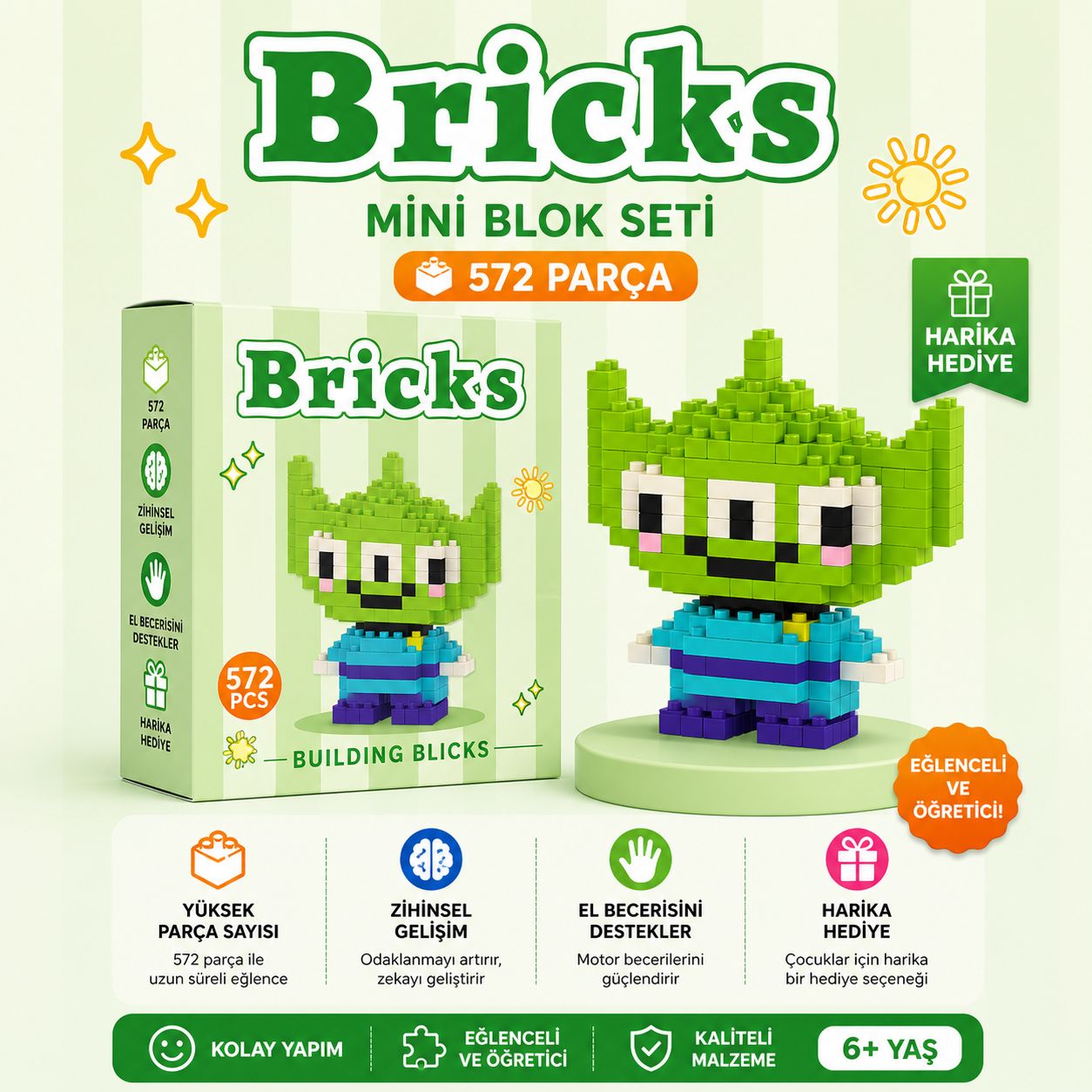 Uzaylı Lego Fiğür Bricks