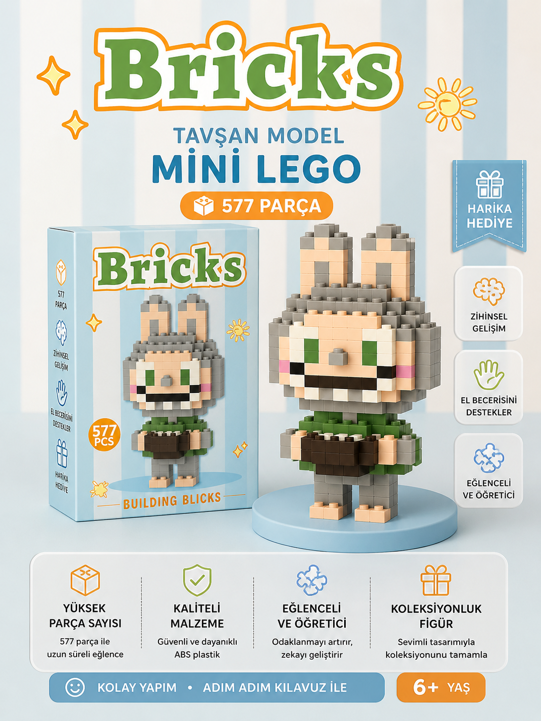 Tavşan Modelli Mini Lego