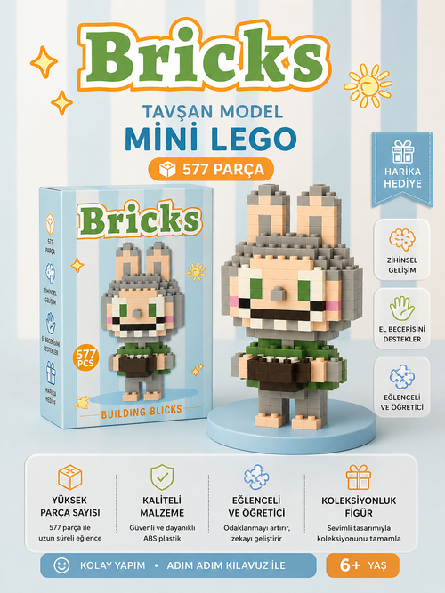 Tavşan Modelli Mini Lego