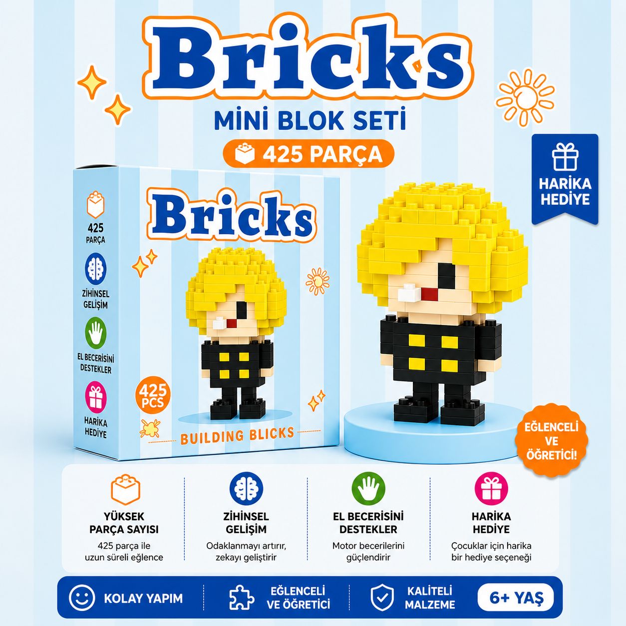 Sarı Kafalı Lego Bircks