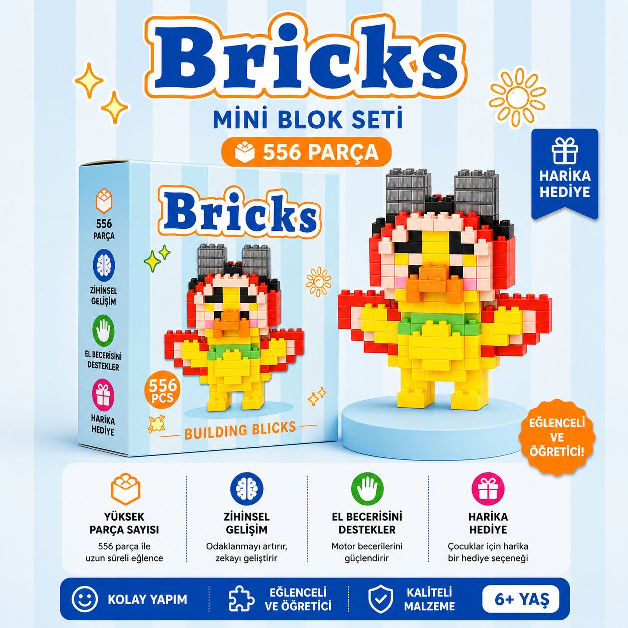Sarı Ördek Lego Bricks